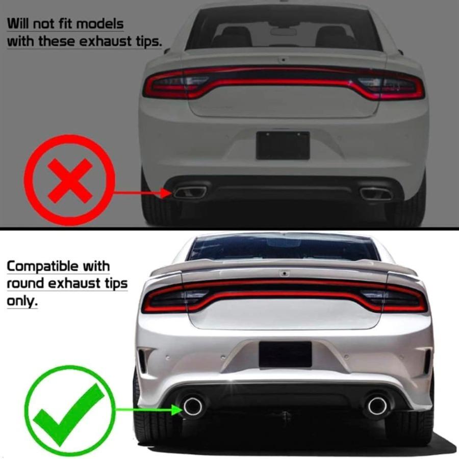 Задний диффузор, совместимый с 20152025 Dodge Charger SRT V3 Style, неокрашенный черный PP сплиттер, накладка на бампер, спойлер для улучшенного А
