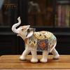 Красочные статуи слонов из смолы, домашний декор, статуя слона, подходящая для заполнения пространства, декор в гостиной, спальне, офисе