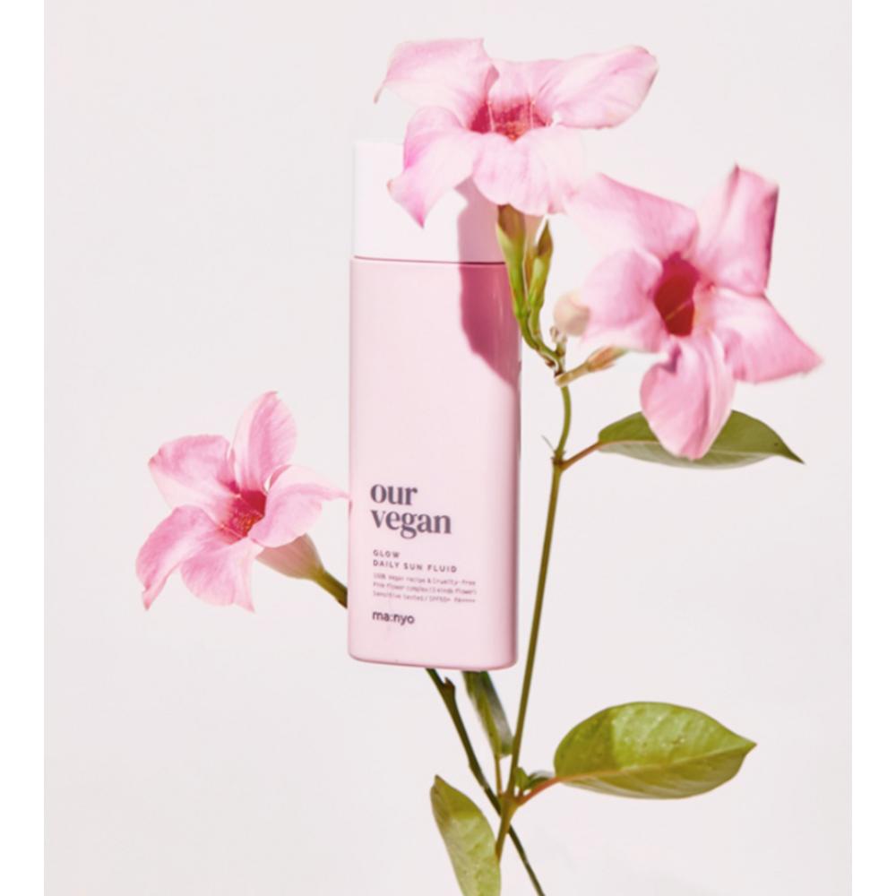 our vegan Ма:nyo Factory Our Vegan Sunfluid Glow Sun Cream SPF50+ PA++++, 50 мл, 2 шт.