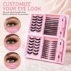 Dense Volume Cluster Lash Extension Kit Natural curl DIY Eye Lashes Makeup Lashes  Work