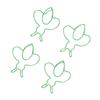 80Pcs Bee Shaped Paper Clips Iron Multifunctional Cute Paperclips for Scrapbooks Calendars Files