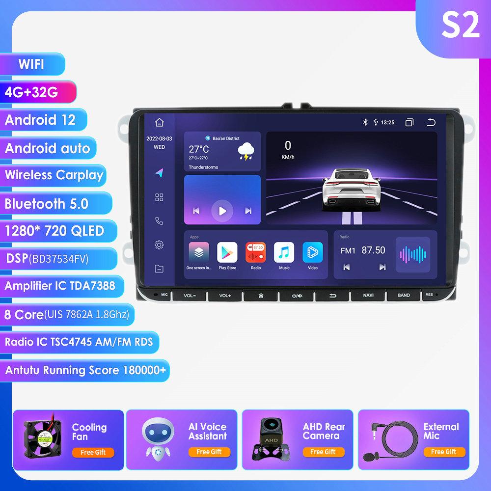 Автомобильная магнитола Hizpo Octa Core 9 дюймов Android AutoRadio для Volkswagen VW Passat B6 B7 CC Tiguan Touran GOLF POLO Carplay 4G Автомобильный мультимедиа GPS 2din стерео