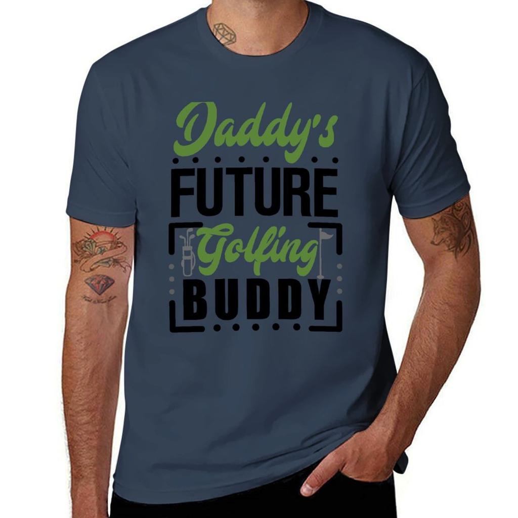 Daddys Future Golfing Buddy TShirt man t shirts for men men t shirt cotton 100 TShirt