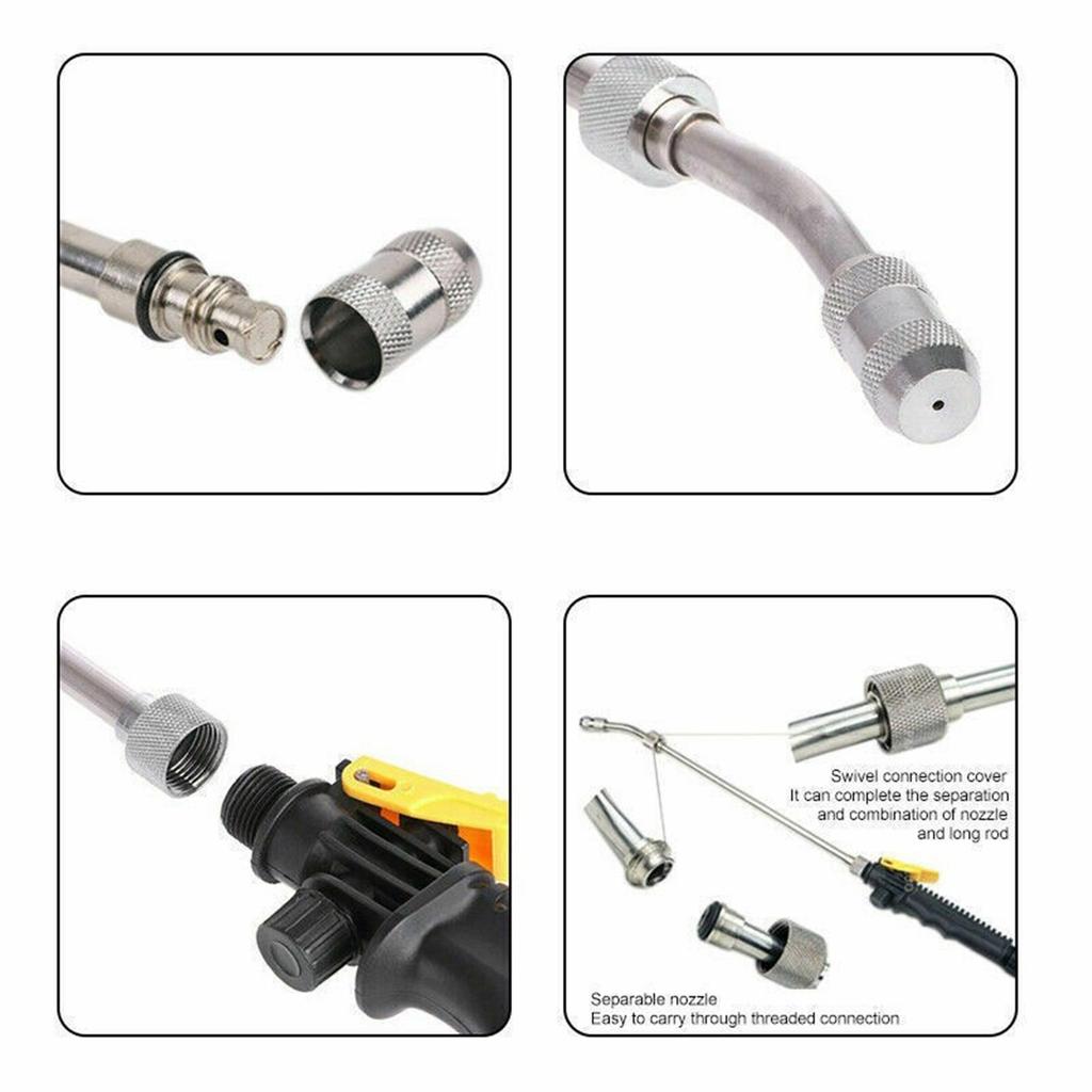 Высоконапорные пенные пистолеты, распылитель для мойки автомобилей, прочная металлическая насадка для садового шланга, запасная часть для моечных пистолетов