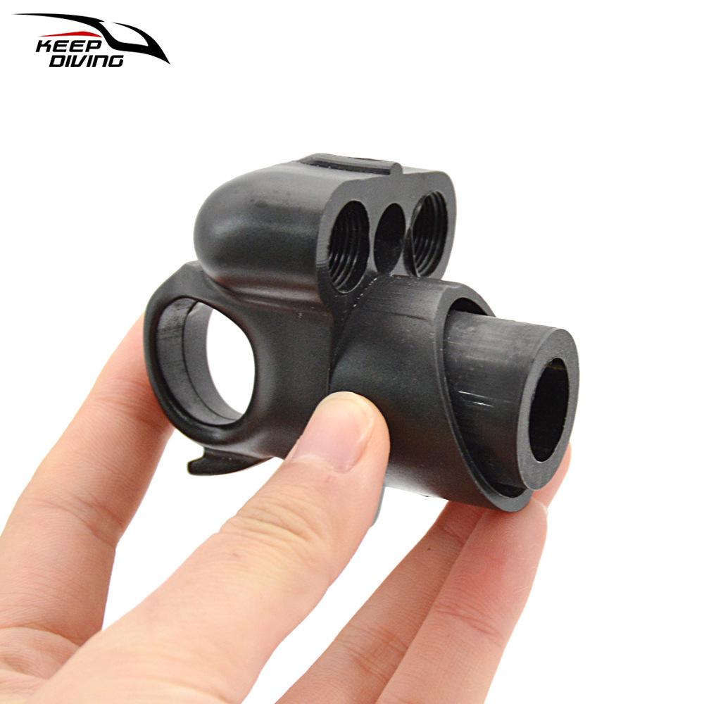 European Spear Gun Accessory: Single Hole Spearhead with Rubber Band Holder for Scuba Diving & Underwater Fishing