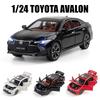 1/24 TOYOTA Avalon игрушечная машинка для детей литая металлическая модель миниатюрная звук свет двери открываются коллекция подарок для детей