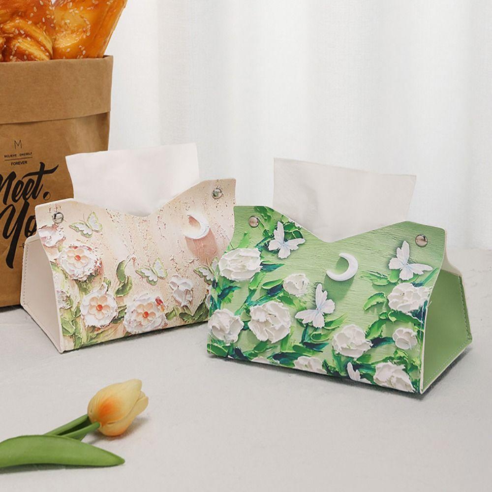 С Кнопками Держатель для салфеток ПУ кожа Коробка для бумажных полотенец Новая Большая Коробка для хранения Дом