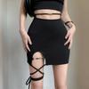 Юбка женская с высокой талией, нерегулярная повязка, облегающая женская юбка