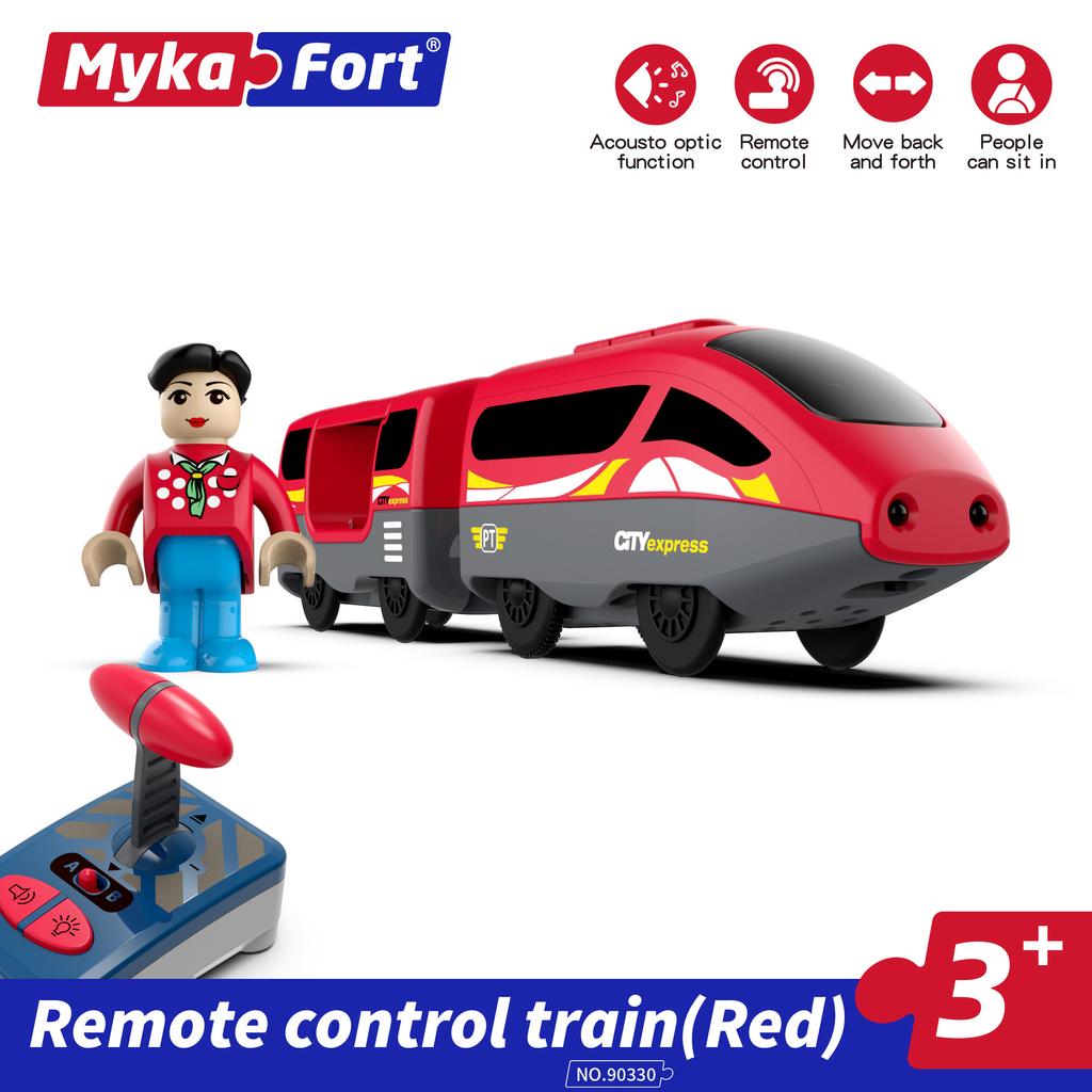 Электромобиль Поезд на радиоуправлении Детские развивающие игрушки Совместимый деревянный трек Оптовая продажа Игрушки для подарка малышу