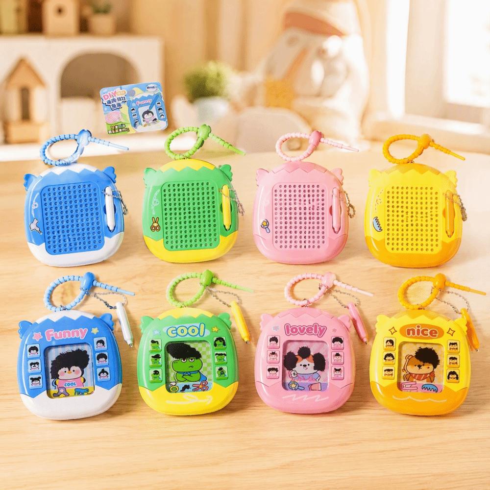 Creative DIY Hair Style Keychain Fidget Toy Animals Styling Pendant Car Pendant