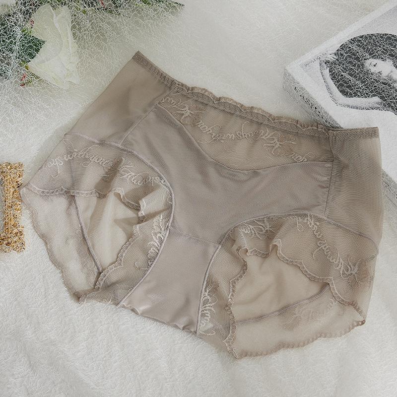 Женские трусы, легкое роскошное шелковое нижнее белье, сексуальное сетчатое кружевное нижнее белье