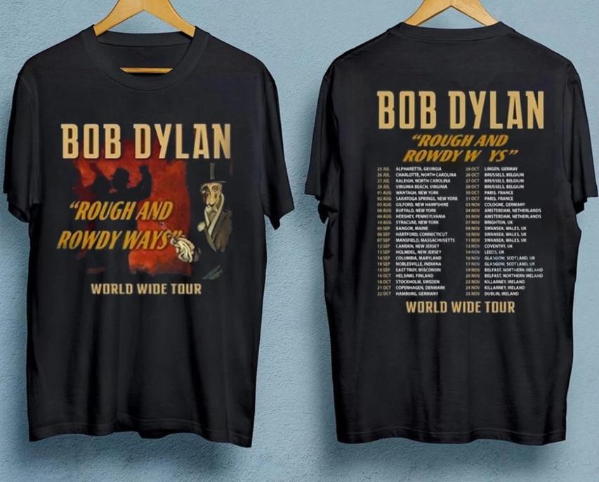 NEW Bob Dylan Rough And Rowdy Ways Worldwide Tour 2025 T-shirt Unisex T-Shirt