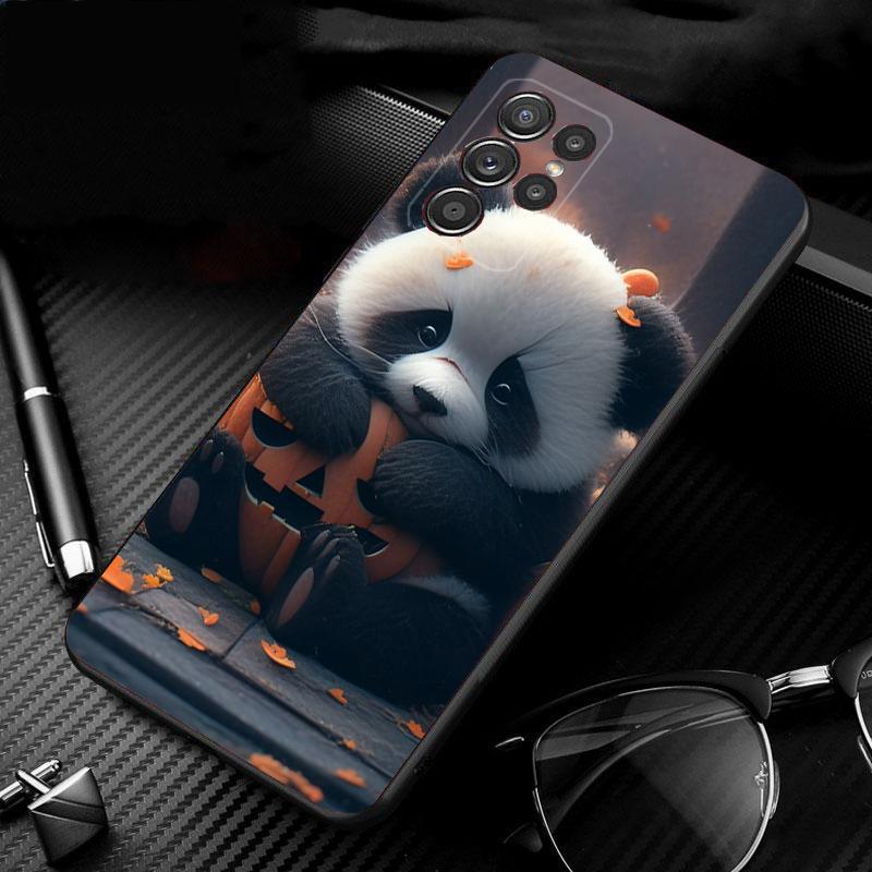 Милый чехол для телефона с пандой для Samsung A52S A21S A33 A23 A13 A14 A32 A52 A53 A54 A51 A71 A15