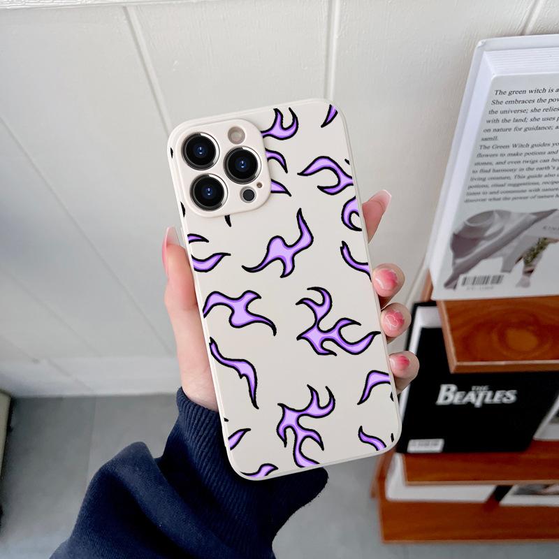 Модный оригинальный квадратный чехол из жидкого силикона для iPhone 14 11 12 13 Pro Max Mini X XS XR 7 8 Plus SE2 DIY мягкий чехол