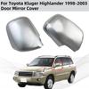 Для Toyota Kluger Highlander 1998 2000 2002 2003 Аксессуары для автомобиля с зеркалом заднего вида Хромированная накладка на зеркало заднего вида из АБС-пластика, стиль наклеивания