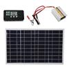 30W Solar Panel Kit with 220W Inverter and MPPT QC3.0 Controller, Portable Solar   for RV Camping Boat Car 12V Battery