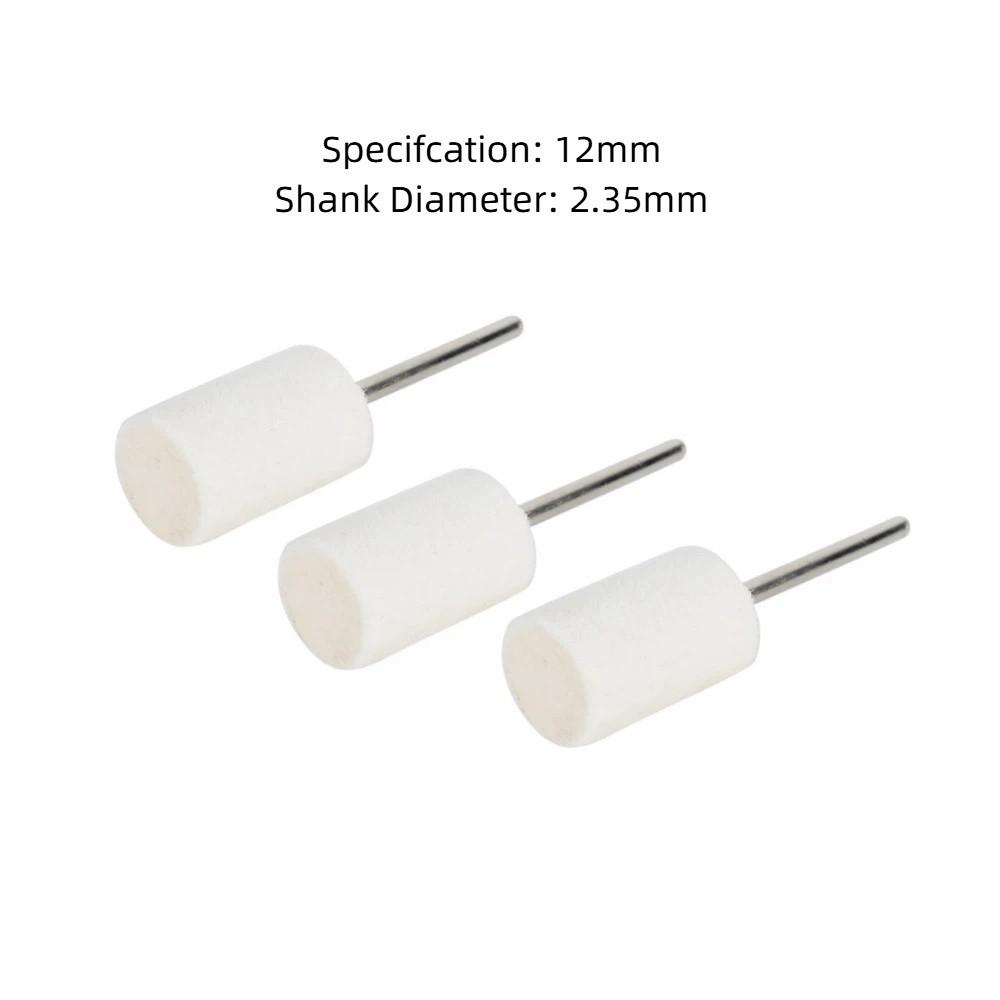 20pcs Cylinder Shape Wool Polishing Wheel 2.35mm Shank Polishing Tool Buffing Wheel Jewelry Making