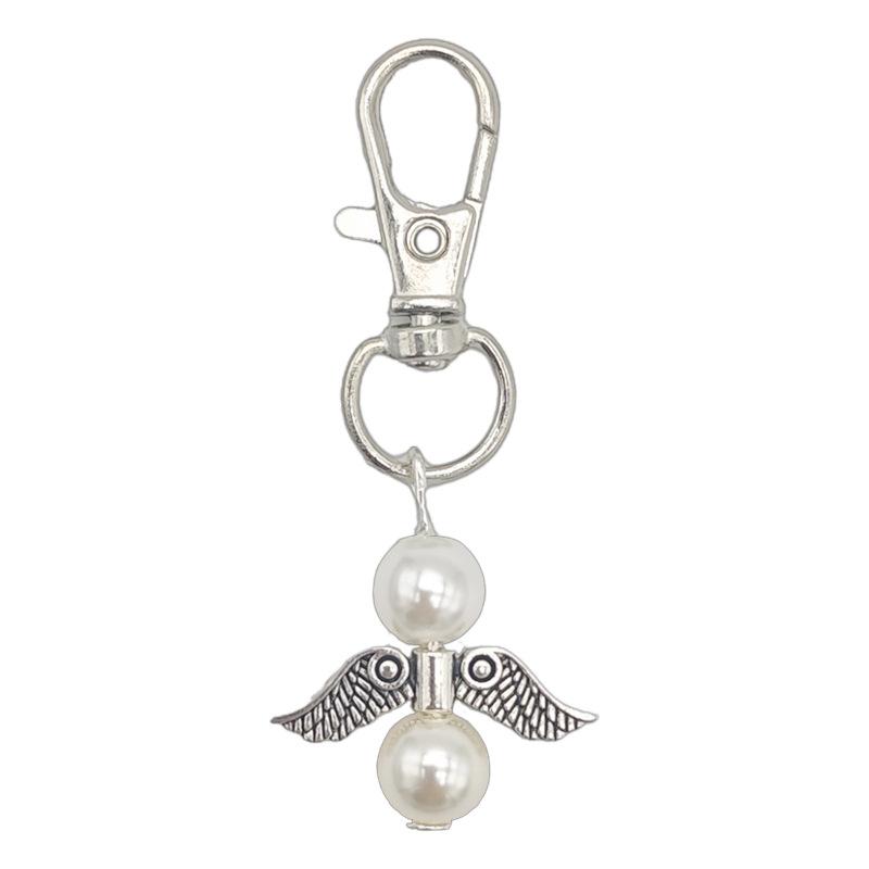 Подвеска Крылья Ангела Брелок Жемчуг Открытка Благодарности Мешочек из Органзы