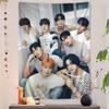 AATEEZ KPOP Tapestry Art Printing Japanese Wall Tapestry Anime Wall Hanging Home Decor