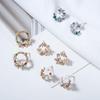 Cute Small Wreath New Colorful Fashion Metal Earring Stud Earrings Flower Circle Drop Earrings