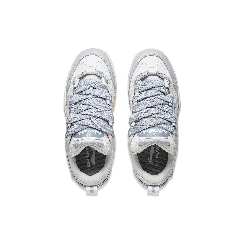 Li Ning CF Su Series Удобные дышащие амортизирующие нескользящие прочные низкие повседневные туфли женские туфли облачно-белого цвета AGCT330-5