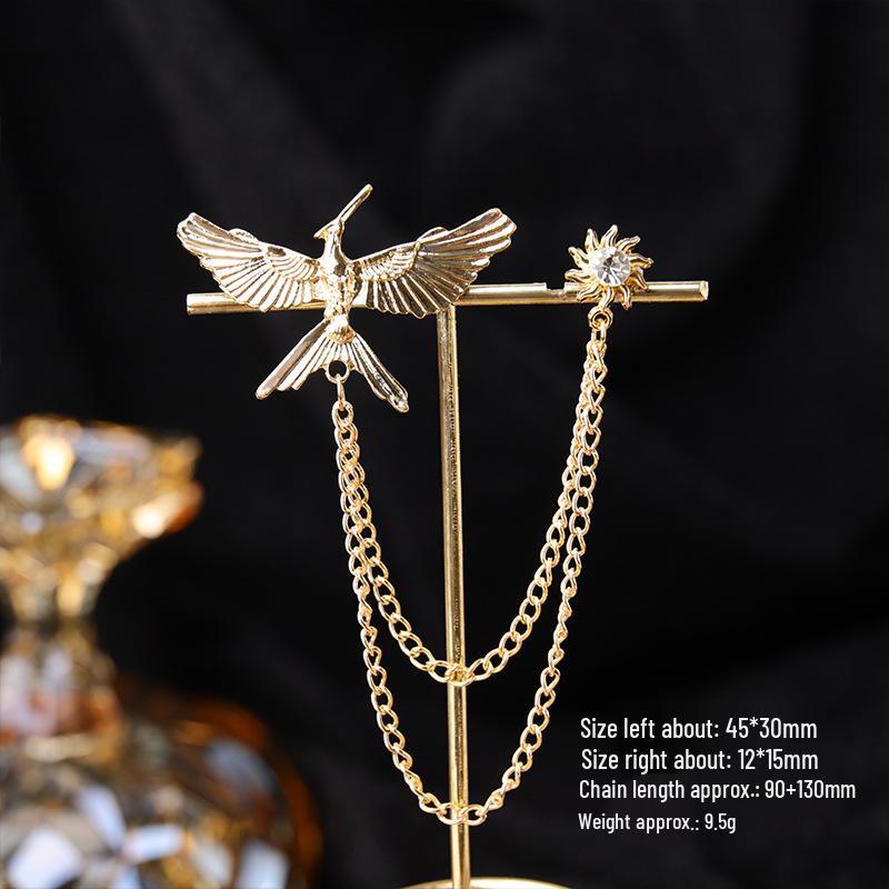 Baroque Rhinestone Pearl Corsage Necklace Brooch - Retro British Court Suit Accessory