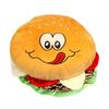Плюшевая игрушка Гамбургер с выражением лица Мультяшная мягкая кукла Подушка Подарок Украшение