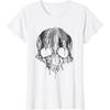 Melting Skull Black White Art Graphic Gothic TShirt Homme Mens T Shirt Men Clothing Graphic T Shirts Cotton Daily Tees