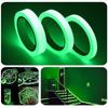 Safety Security Various Sizes Self Adhesive Glow In The Dark Warning Stickers Green Luminous Tape
