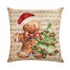 45cm Gingerbread Man Christmas Cushion Cover Pillowcase 2025 Christmas Decorations for Home Xmas New Year Christmas Decor