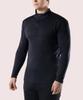 ARMEDES [2Pack] Men'S Functional Turtleneck Zip-Up Long Sleeve Fleece-Lined Top Ar-31 (3 Colors)