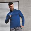 Мужская толстовка с подушкой для лица, компрессионный базовый слой с длинным рукавом, быстросохнущая зимняя лыжная беговая майка