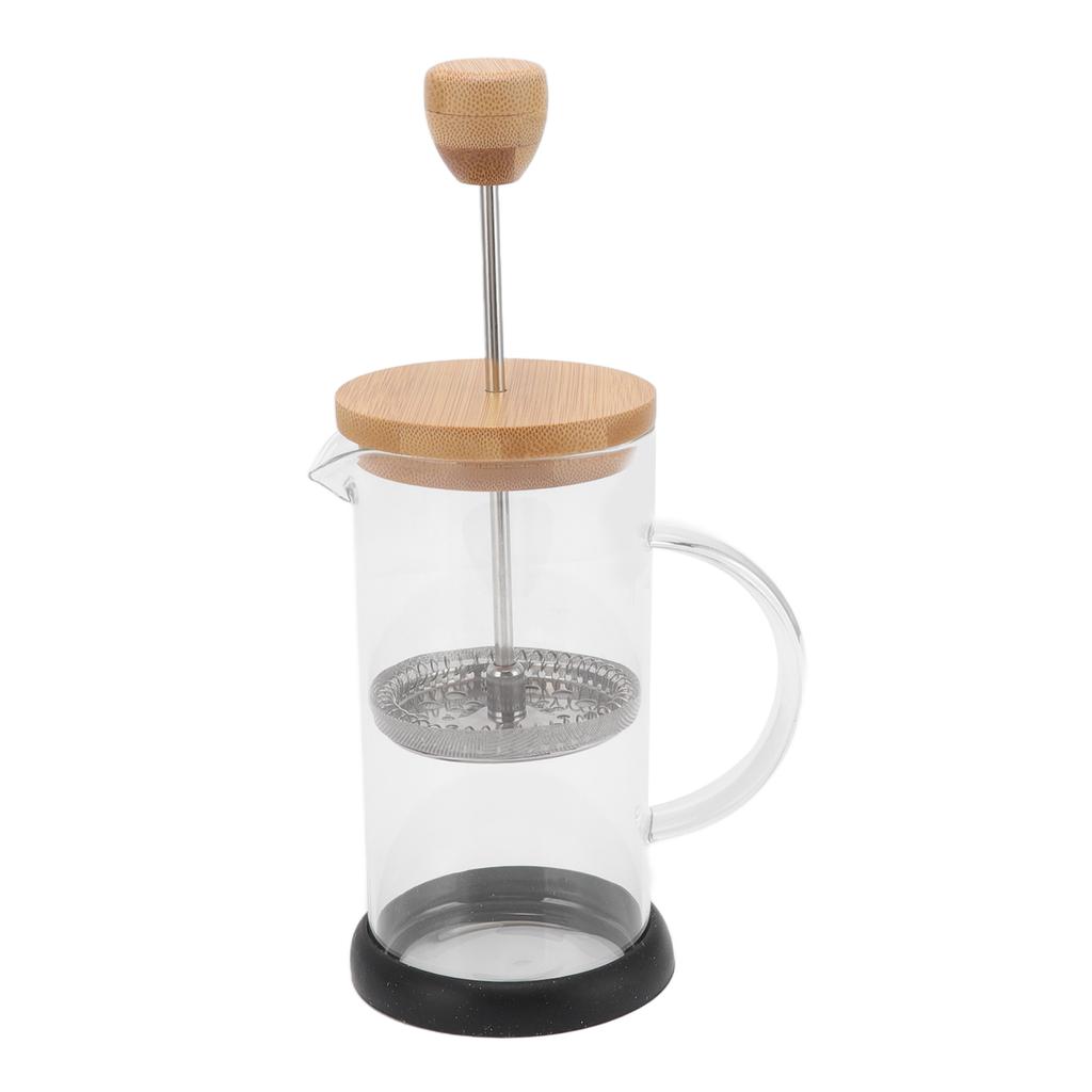 French Press Heat Resistant Hand Brewing Filter High Borosilicate Tea Coffee Brewer Pot for Office