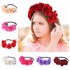 Hair Accessories Hair Wreaths Wedding Headwear Floral Crown Rose Flower Headbands Hair Garland
