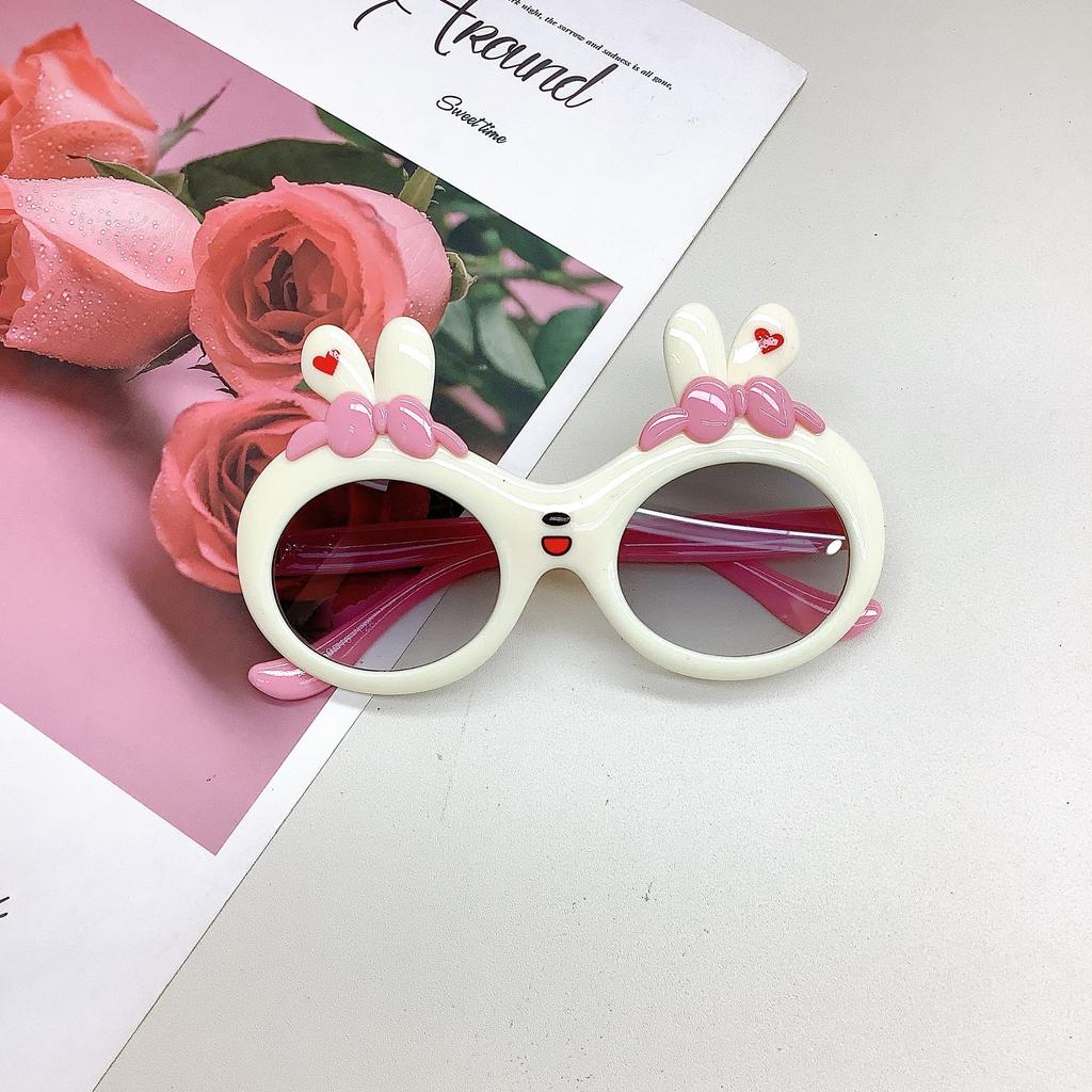 Модные детские очки Bunny Cute Bow Girl Baby Солнцезащитные очки для мальчиков и девочек Весенние прогулки Подиум Круто