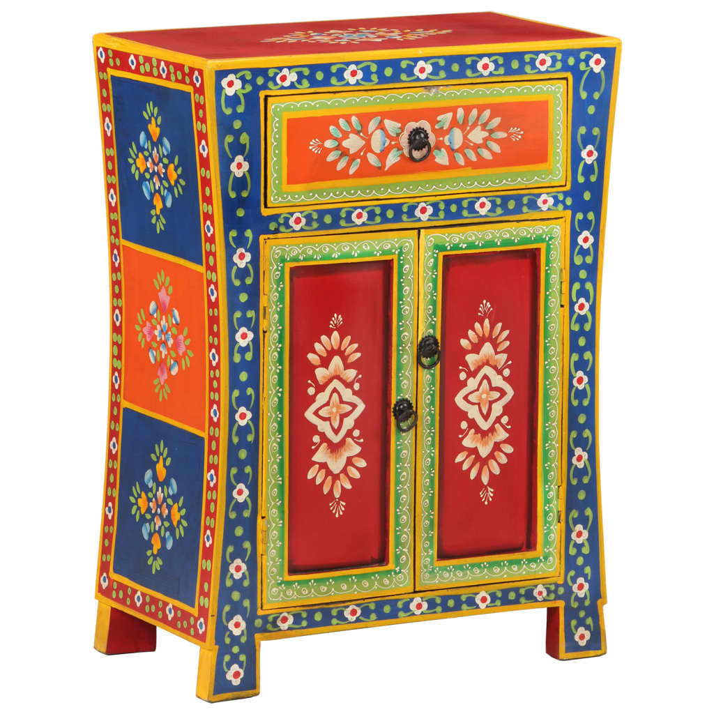 Sideboard Hand painted 54 x 30 x 74 cm Solid Mango Wood