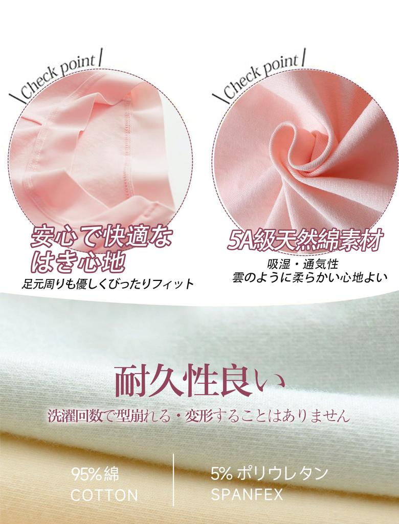 Raefill Sanitary Plus Absorbent Boxer Fashion Warming 5L Women's Underwear, Panties, Shorts, Sizes, Panties, Briefs, Set, Panties, 5-Piece Set,