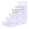 2-5 Tiers Display Risers Acrylic Clear Jewelry Racks Organizer Makeup Storage Rack  Handbag Purse
