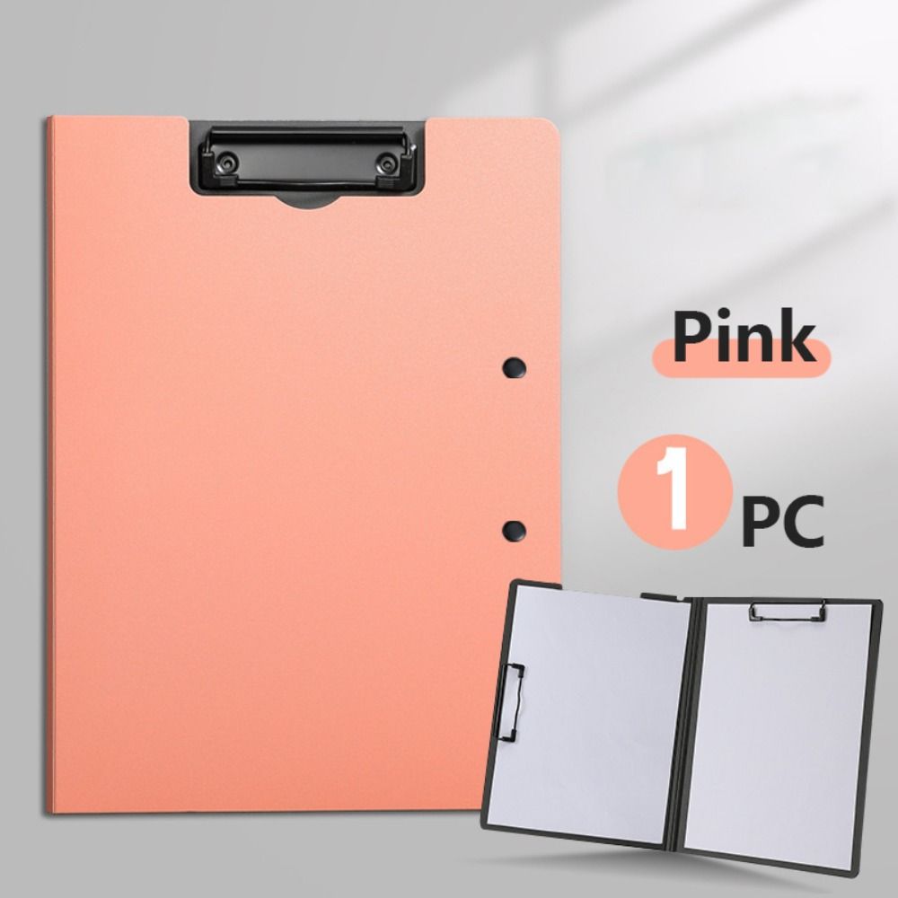 With Double Clips Clipboard Dual Use Memo Clip Board Fashion A4 File Folder Creative Stationary