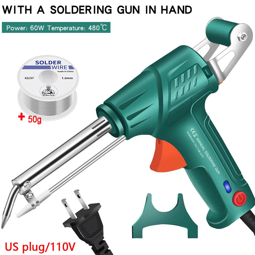 Автоматический паяльник для сварки утюгом, новый многофункциональный ручной внутренний нагревательный инструмент для ремонта сварки олова 220 В/110 В 60 Вт