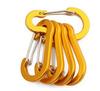 Multicolor No. 5 Aluminum Steel Gourd-Shaped Carabiner for Bottles and Backpacks