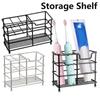Rustproof Space Saving Kitchen Organizer Stand Vanity Countertops Toothbrush Holder Storage Rack