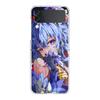 Genshin Impact Hu Tao Xiao Clear Phone Case For Samsung Galaxy Z Flip 4 5 Transparent High Hard PC For Galaxy Z Flip 3 5 Cover