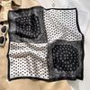 111 mulberry silk small square scarf spring, autumn and winter Korean silk scarf female cat baby scarf versatile 11cm tide