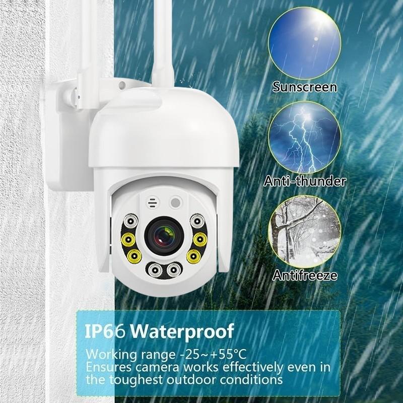 Беспроводная камера Wi-Fi 5 ГГц и 2,4 ГГц, 8 светодиодов, инфракрасная веб-камера ночного видения, водонепроницаемая купольная видеокамера наблюдения, поддерживает голосовую связь в режиме реального времени