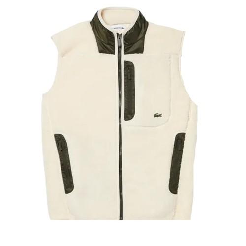Lacoste Mens Sherpa Fleece Gilet