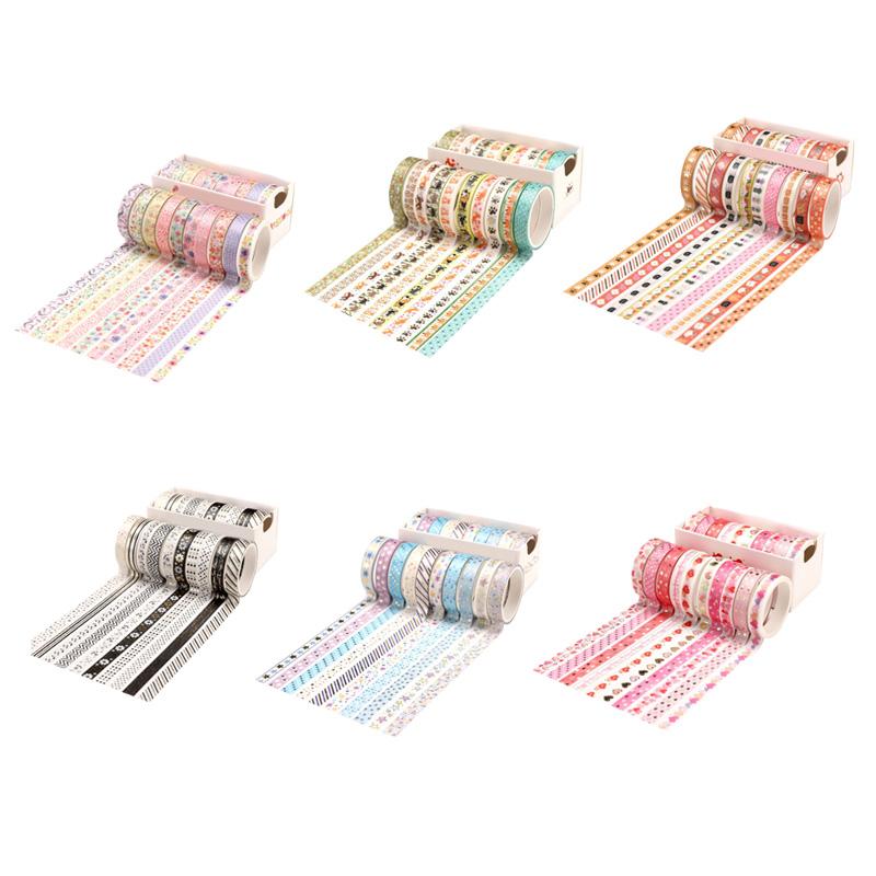 10 шт./компл. золотая фольга, бронзовая лента Васи, милая малярная лента, декоративная клейкая лента, наклейка для скрапбукинга, канцелярские принадлежности «сделай сам», наклейка