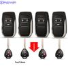 Jingyuqin TOY47 Blade Корпус автомобильного ключа для Toyota Crown Camry Corolla Reiz RAV4 Avalon Venza Matrix Чехол для автомобильного брелока