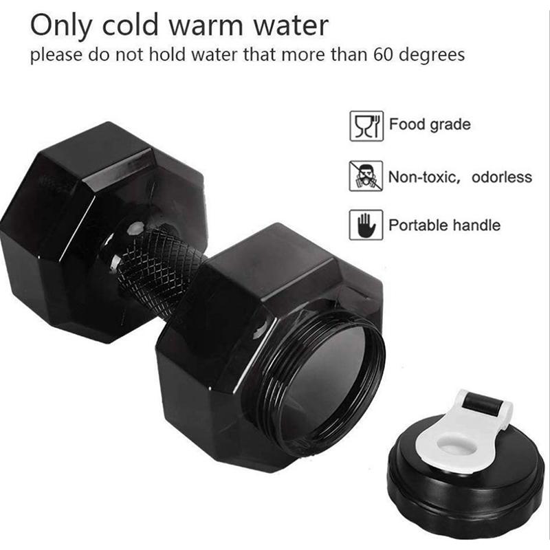 2.2L Бутылка для воды Спорт Спортзал Кувшин Гантели Гантели Тренировка Фитнес Протеин