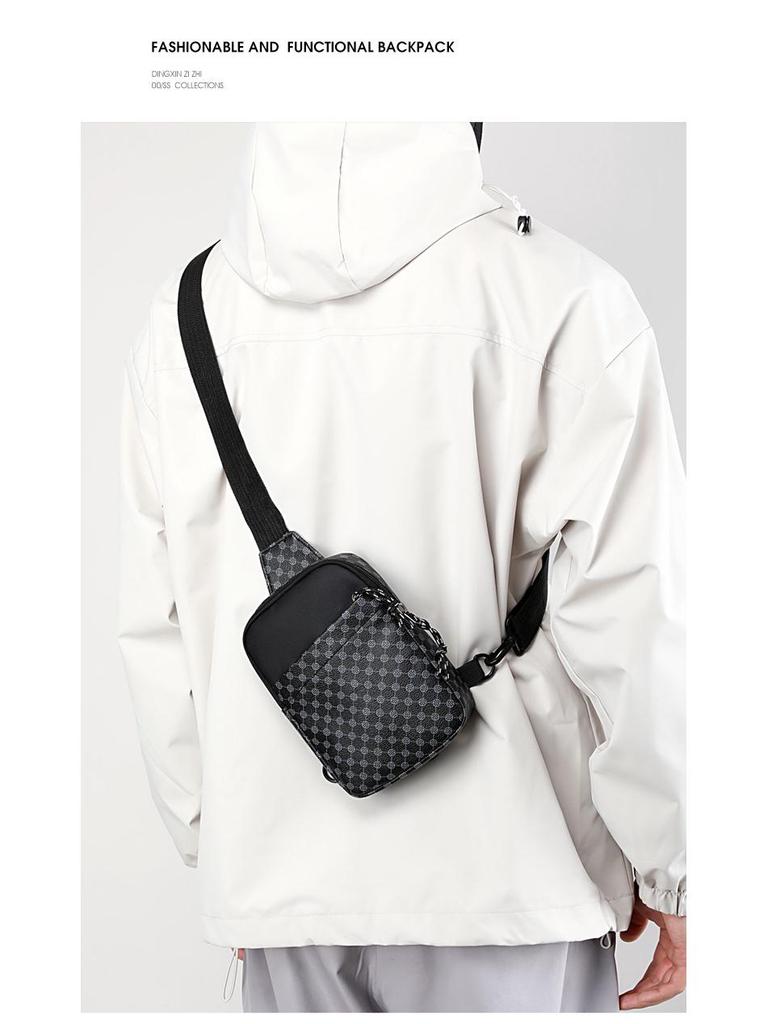 Унисекс Водонепроницаемая Мини Спортивная Сумка Кроссбоди из ПУ - Чехол для Телефона и Вещей первой необходимости